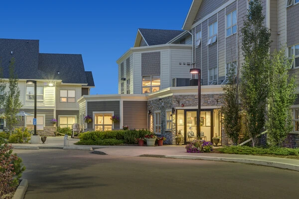 Exterior evening image of Seasons Camrose