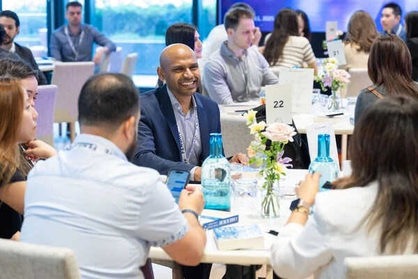 a group of employee having conversation