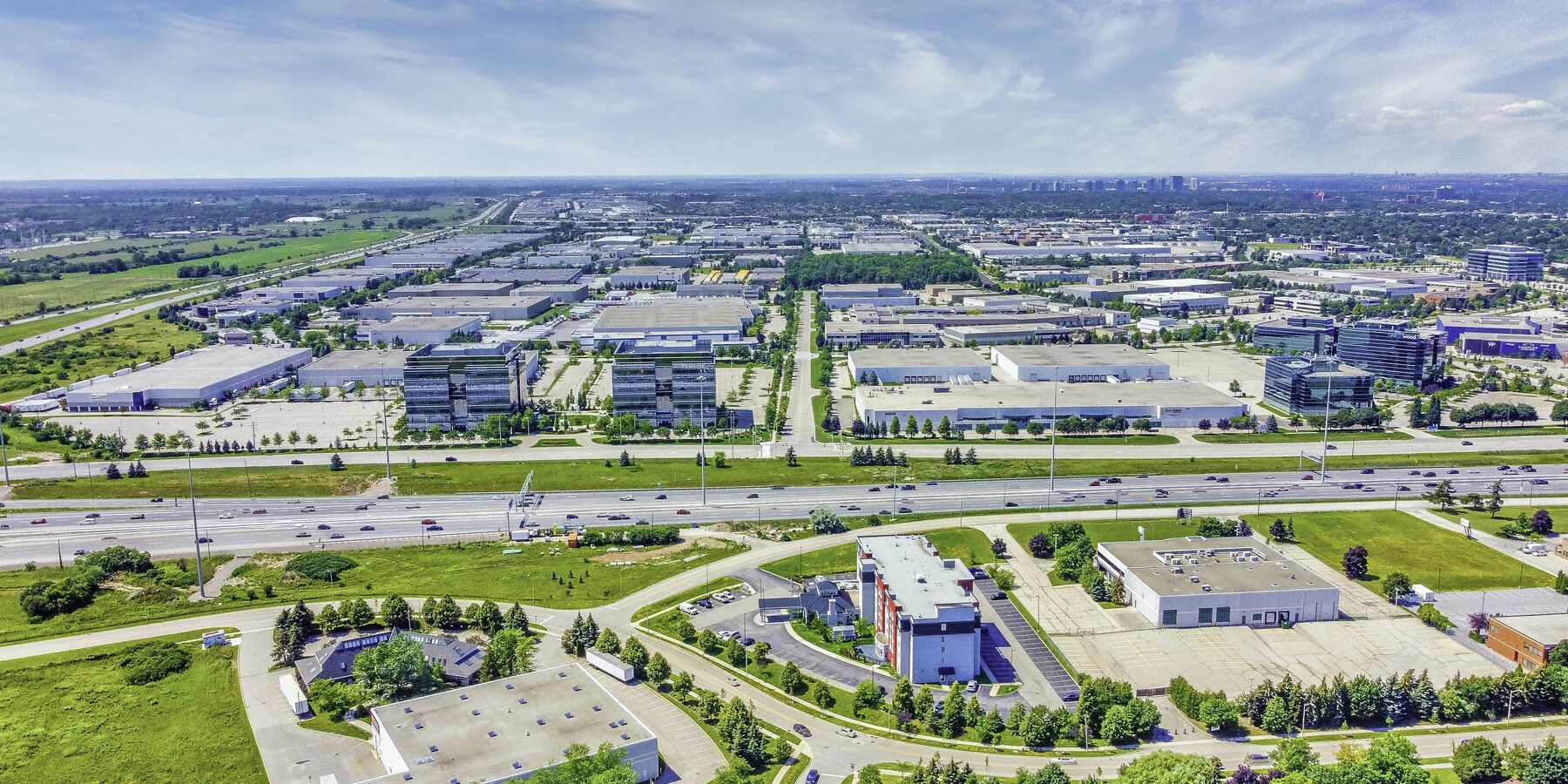 Arial view of Bristol Circle and Upper Middle Road assets