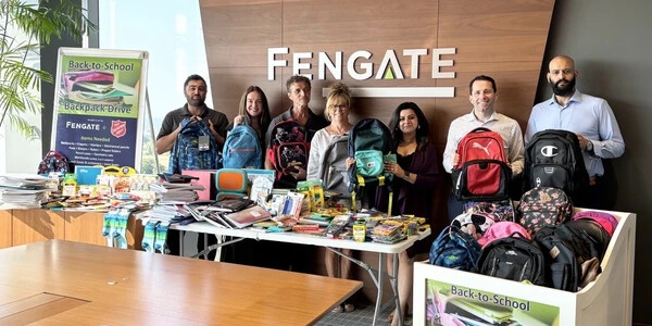 team standing together