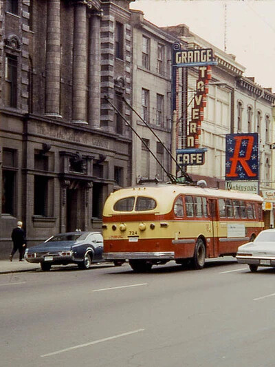 King St. in Hamilton in the 1970s