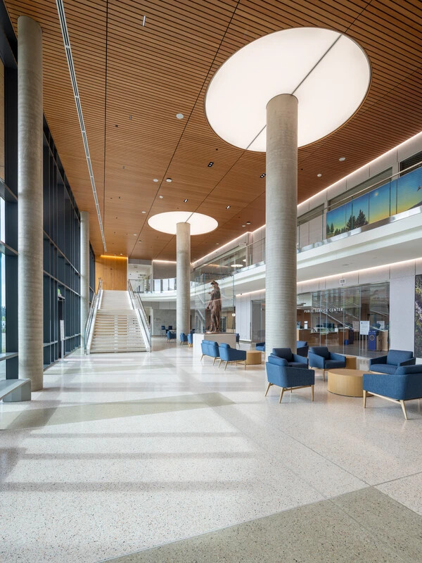 Clackamas Courthouse interior entrance