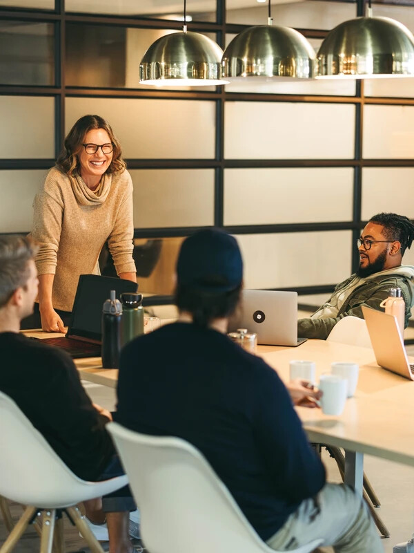 Photo of a work meeting