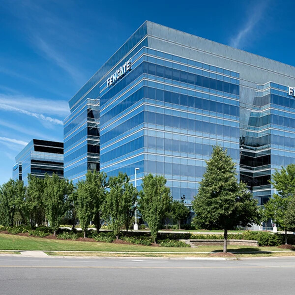 exterior building of 2275 upper middle road with trees